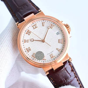 Montre mécanique automatique de style designer avec logo personnalisé, acier inoxydable, cadran en cristal saphir, bracelet en cuir/cuir PU, tendance - Product Image 2