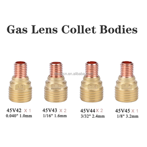 40 cái/lốc Tig Hàn ngọn đuốc bền phụ kiện thiết thực ống kính khí lùn mập Tig <span class=keywords><strong>10</strong></span> Pyrex cốc thủy tinh Collet vòi phun cho WP-9/20/25 - Product Image 2