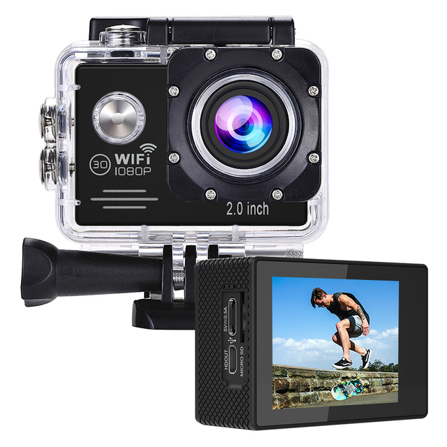 Wholesale U-Light F502 1080p HD Waterproof 30m Sport Mini Action Camera with WiFi
