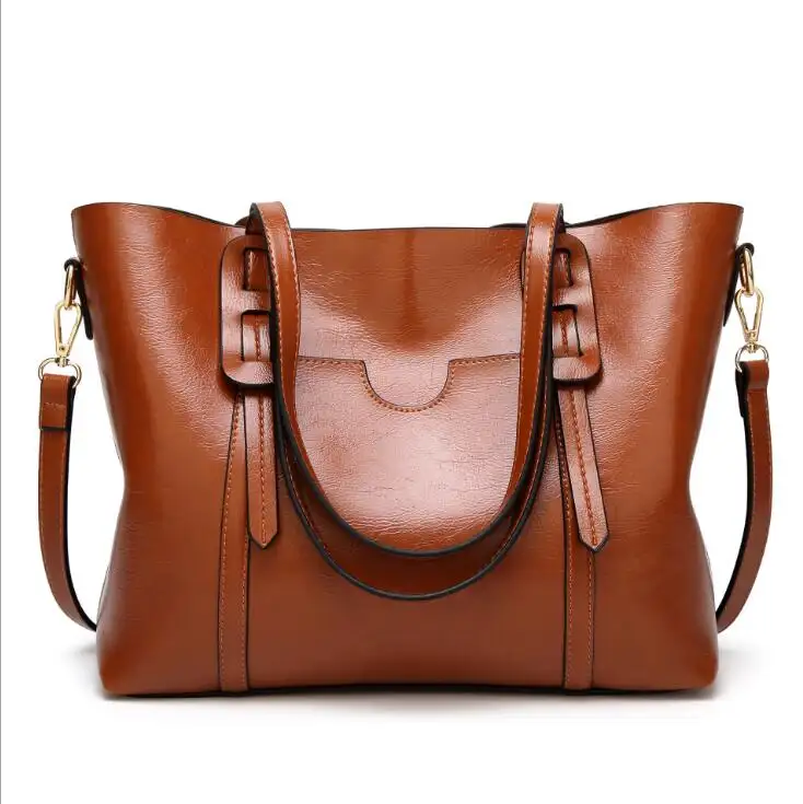 Bolsa de mão de couro para mulheres, bolsa de couro eco-amigável, feita em couro, bolsa de mão moderna feminina