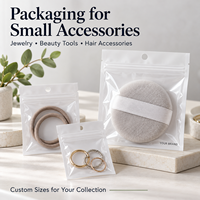 Sacs en polyéthylène auto-scellants de couleur macaron, sur mesure, en gros, OEM, pochettes à fermeture éclair, petits sacs en plastique Mylar pour l'emballage de bijoux