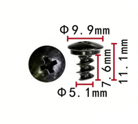 Clips métalliques automobiles fournis par l'usine chinoise, attaches métalliques pour voitures, clips automobiles et attaches en plastique 152418