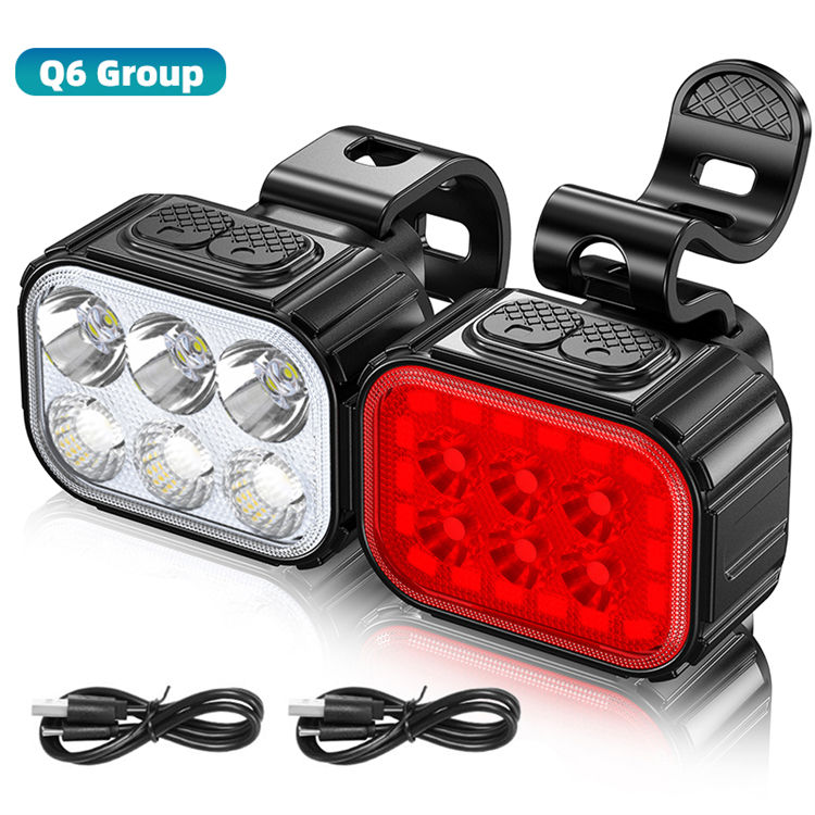 Black  Bike Light Set