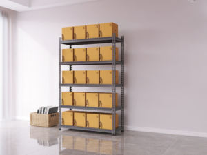 מחסן אחסון מדפי מתכת פלדת מדפי בורג-משלוח מגולוון מורט Boltless מזרן מדף מתלה מפעל - Product Image 4