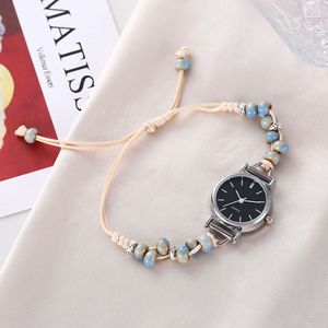 Cool in stile <span class=keywords><strong>donna</strong></span> <span class=keywords><strong>orologi</strong></span> con perline verde foschia 25 <span class=keywords><strong>modelli</strong></span> di nicchia semplice per studenti delle scuole medie squisita custodia in lega - Product Image 2