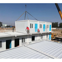Maison conteneur pliable résistante au vent et réutilisable, maison conteneur détachable pour l'hébergement sur chantier