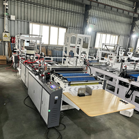 Machine automatique de fabrication de sacs à fermeture éclair en PE/PVC, machine de scellage latéral pour sacs à glissière en plastique, machine de fabrication de pochettes pour vêtements