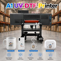 Impresora UV DTF de Formato Grande XINMEI, Impresora UV DTF A1 para Etiquetas de Cristal, Pegatinas con Logotipo Personalizado en Metal, Plástico, Vidrio y Acrílico