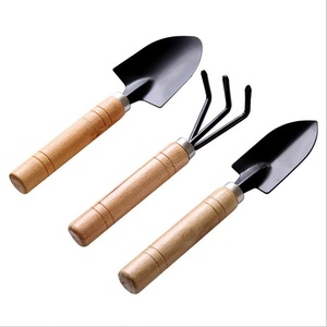 Ensemble d'outils de jardinage en trois pièces avec manche en bois <span class=keywords><strong>pour</strong></span> ameublir la terre, cultiver les légumes et entretenir les jardins à domicile - Product Image 5