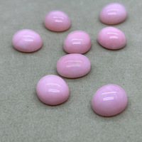 Bijoux Feihuang : Opale rose naturelle 1214, pierre Nudo polie de forme ovale à dos plat, pour bagues, pendentifs et montures de bijoux, Fabriqué en Chine