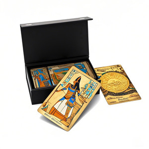 Jeu de Tarot Oracle de Sorcière Anglaise de 78 Pièces avec Livre E-Guide de 44 Pages, Jeu de Société de Divination en Gros, Carta De Tarot - Product Image 1