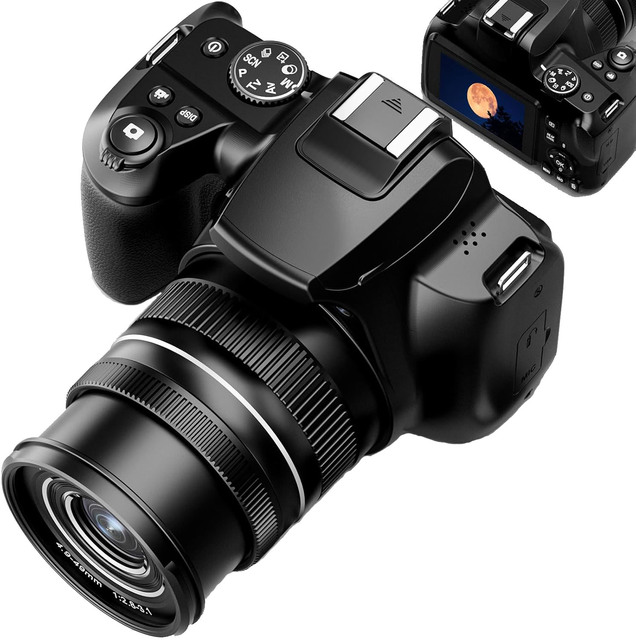 WiFi & for Output Full HD 7.1x-16x Optical Zoom CMOS Sensor Cheap DSLR Camera for YouTube Vlogging and Photography