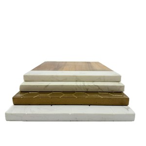 Wooden Marble Cutting Board Square Multifunctional For Kitchen <b>Camping</b> Travel Fruit Prep - Product Image 2