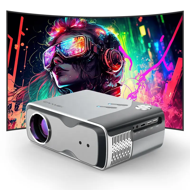 Caiwei Oem Nieuwe Hoge Kwaliteit 1080P Hd Android Projector 4K Wifi 5G Video Smart Android Draagbare Lcd Video Android Projector