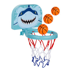 Juguete de Baño para Bebés, Juego de Juguetes Acuáticos para Niños, <span class=keywords><strong>Aro</strong></span> de Baloncesto con Ventosa para <span class=keywords><strong>Bañera</strong></span>, con 3 Pelotas, Juguetes de Baño para Niños - Product Image 1