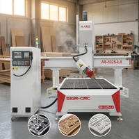 Router CNC Automático Multifuncional para Trabajar la Madera 4X8, Router de Madera de 4 Ejes con ATC, Máquina de Corte