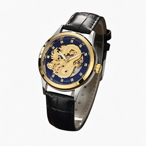 Reloj de Lujo Automático Mecánico para Hombre, Caja de Aleación, Correa de Acero Inoxidable, Resistente al Agua, Esfera Esqueleto - Product Image 1