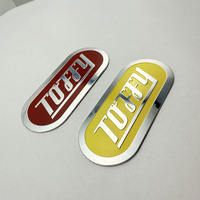Accessoires adhésifs d'autocollant de plaque métallique personnalisée Plaque de marque pour étiquettes de moto Étiquettes d'emballage