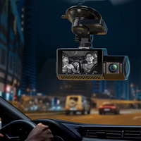 Caméra embarquée FHD 4K avec enregistreur GPS et caméra intérieure 1080P, double caméra pour enregistrement de conduite de véhicule