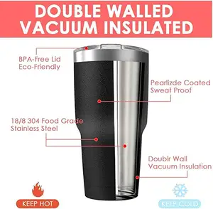 Highest Quality Double Wall Stainless Steel 30oz Beer Tumbler Ice Drinking Outdoor Handle Tumbler With Straw