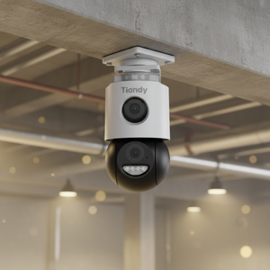 Cámara PT Tiandy TD-H673N 6MP de Doble Lente 4G LTE, Panorámica+Detallada, Doble Lente para Exteriores, IP66, 50m IR, Micrófono y Altavoz Integrados, DC12V - Product Image 1