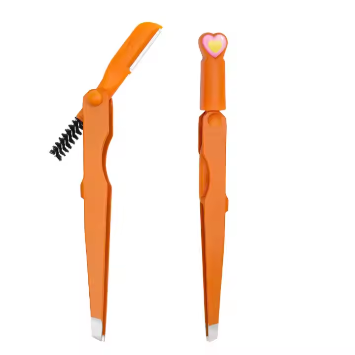 Custom DIY Cluster Lash Extension Tweezers Private Label Segment Lashes Applicators Self-Apply Eyebrow Trimmer