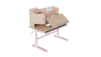 Bureau d'étude pour enfants, table réglable en hauteur, bureau manuel réglable en hauteur, table portable pour ordinateur portable