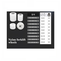 Roues de support de remplacement en nylon durables et résistantes à l'usure pour gerbeurs manuels, disponibles en plusieurs tailles, pour divers gerbeurs manuels