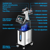 Appareil de beauté multifonctionnel haute fréquence 11 en 1, hydrodermabrasion, aqua peel, jet d'oxygène