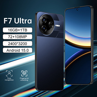 Smartphone 5G Baru 2026 F8 Ultra 16G+1TB Penjualan Panas Pabrik Versi Global Kamera Depan 78MP Kamera Belakang 108MP Android LTE