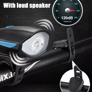 二合一 USB 可充电自行车灯喇叭 5 种声音 3 种闪光 IPX4 防水 LED 自行车灯 应急使用 直接驱动 - Product Image 3