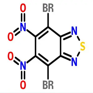 4,7-ديبرومو-5,6-دينيتروبنزو [c][1,2,5] ثياديازول, CAS NO:76186-72-6