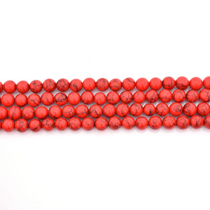 Bijoux fabriqués en pierre naturelle ronde Bracelet blanc <span class=keywords><strong>Turquoise</strong></span> brin Mala perle Natura Howlite perles de pierre en vrac - Product Image 3