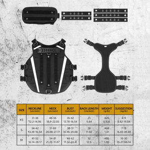 Nuevo Arnés de Nailon Reflectante con Púas, Protección Impermeable, Chaleco Táctico para Mascotas sin Tirones, Arnés de Nailon con Remaches y Anillo en D - Product Image 6