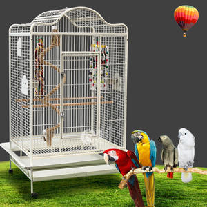 Nuovo stile di Rotolamento Ara Dome Top Gabbia del Pappagallo Uccello Casa Grande Porta Griglia Cassetto Pesce Persico - Product Image 3