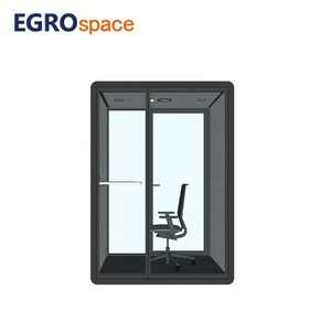 Cabine de travail modulaire moderne EGROspace pour intérieur, insonorisée, avec vitres, pour la confidentialité des appels téléphoniques, bureau en pod - Product Image 4