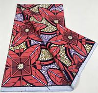 Tissu en coton peigné tissé ignifuge de qualité supérieure, imprimé batik africain, pour vêtements de filles et garçons, mode sénégalaise, robes et literie