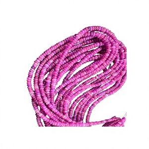 Pierres précieuses Rondelle opale éthiopienne de qualité supérieure teintées en rose naturel 3mm à 6mm 17 pouces de longues perles de pierre pour la fabrication de bijoux - Product Image 1