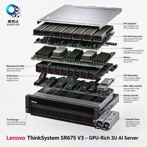 Сервер Len Ovo ThinkSystem SR675 V3 <span class=keywords><strong>AMD</strong></span> EPYC 3U для установки в стойку в наличии - Product Image 1