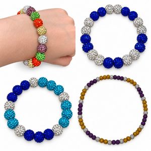 Juego de Cuentas Redondas Brillantes de Arcilla Polimérica de Colores Surtidos para Hacer Pulseras y Collares con Caja de 24 Compartimentos - Product Image 2