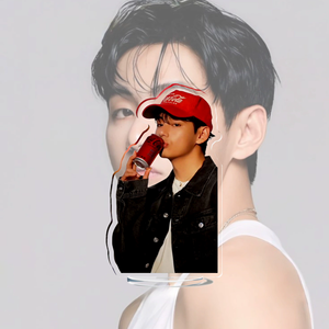 KPOP <span class=keywords><strong>Idol</strong></span> Bangtan Boys V <span class=keywords><strong>Taehyung</strong></span> 2025 figura de pie de plástico transparente soporte acrílico - Product Image 3