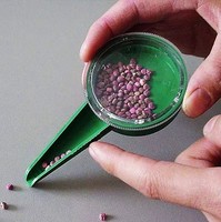 Semoir manuel miniature réglable, semoir de jardin en plastique durable pour une distribution précise des graines