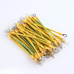 100 pcs BVR Vàng-Xanh năng lượng mặt trời quang điện nối đất dây thiết <span class=keywords><strong>b</strong></span>ị đầ<span class=keywords><strong>u</strong></span> cuối 10/12/14 AWG đồng PV Tủ cầ<span class=keywords><strong>u</strong></span> rò rỉ Trái Đất Cáp - Product Image 3