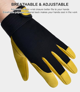 Guantes <span class=keywords><strong>de</strong></span> Seguridad Negros y Amarillos para Protección <span class=keywords><strong>de</strong></span> Manos, Guantes <span class=keywords><strong>de</strong></span> Jardinería, Guantes <span class=keywords><strong>de</strong></span> <span class=keywords><strong>Trabajo</strong></span> Utilitarios para Mecánicos, Construcción, Conducción - Product Image 6