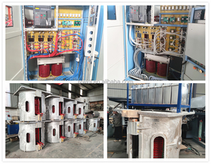 Horno de fusión por inducción con carcasa de aluminio digital de 250kW, capacidad de 350kg, circuito para fusión eficiente de aluminio - Product Image 5