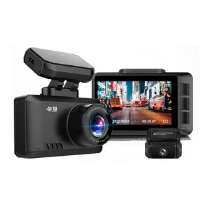 Hot Sale Dual Dashcam 4K Ultra Car Recorder Wifi GPS Tracking Dvr Black Box