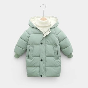 Automne enfants manteau d'hiver garçons mi-longueur <span class=keywords><strong>doudoune</strong></span> solide filles épaissi à capuche rembourré vêtements pour bébés - Product Image 2