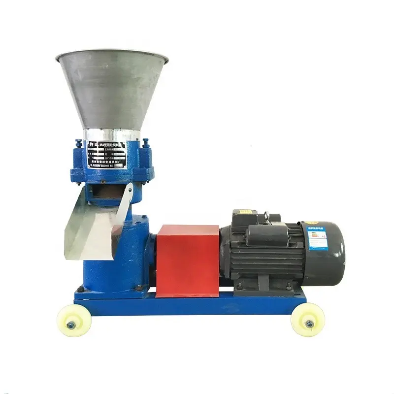 Animal poultry cattle chicken fish feed mini pellet making machine for livestock feed