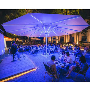 Sombrilla de Playa para Restaurante, de Lujo, Grande, Automática, con Control Remoto LED, Personalizada con Logotipo, <span class=keywords><strong>Parasol</strong></span> para Exteriores - Product Image 2