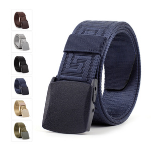 Canvas Belt Buckle Canvas Fashion Individuation Canvas Belt Metal Allergy Protection Plastic Buckle Lecasual Waistband Casual All-match Jeans Belt